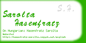 sarolta hasenfratz business card